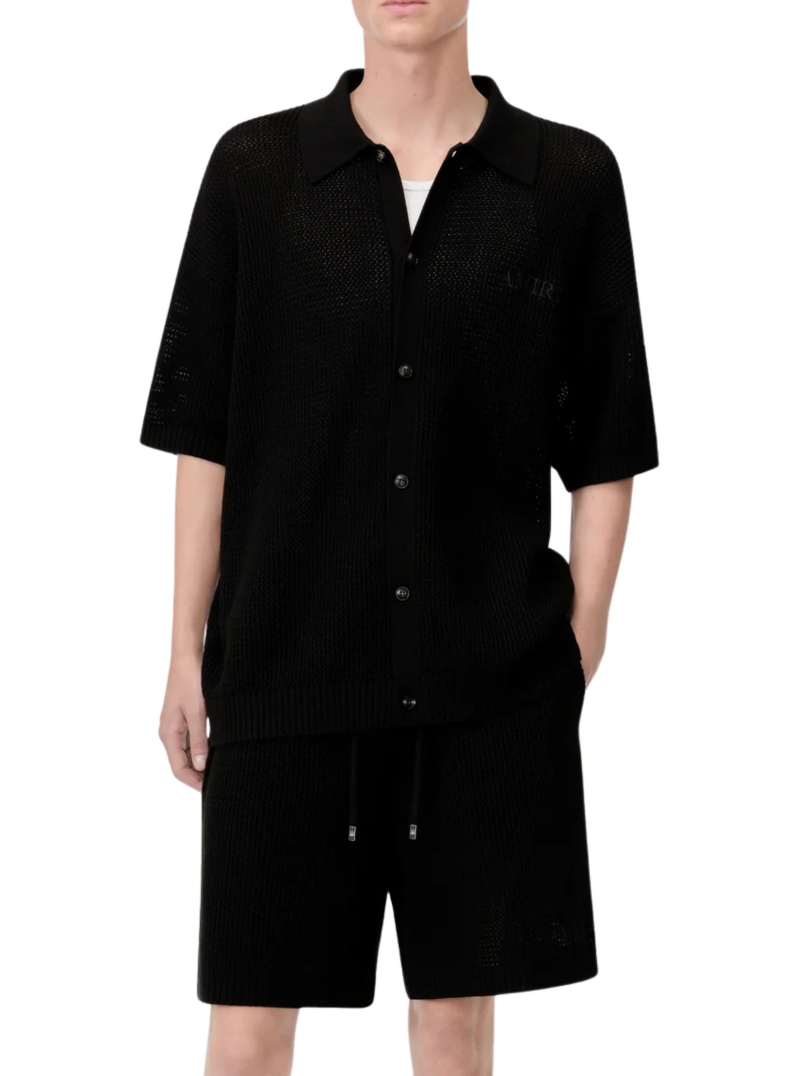 Amiri crochet mesh short