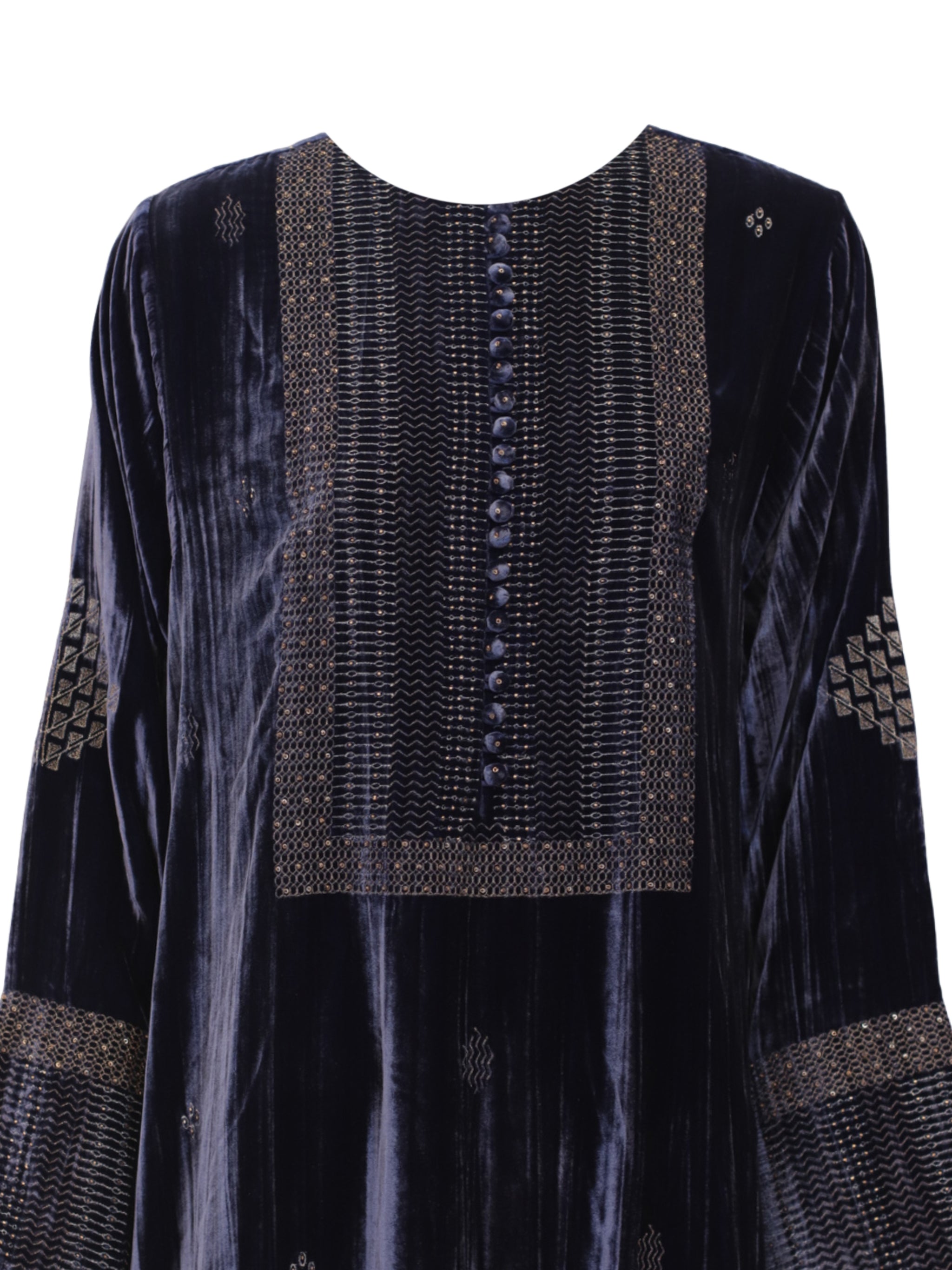 Velvet a line kaftan