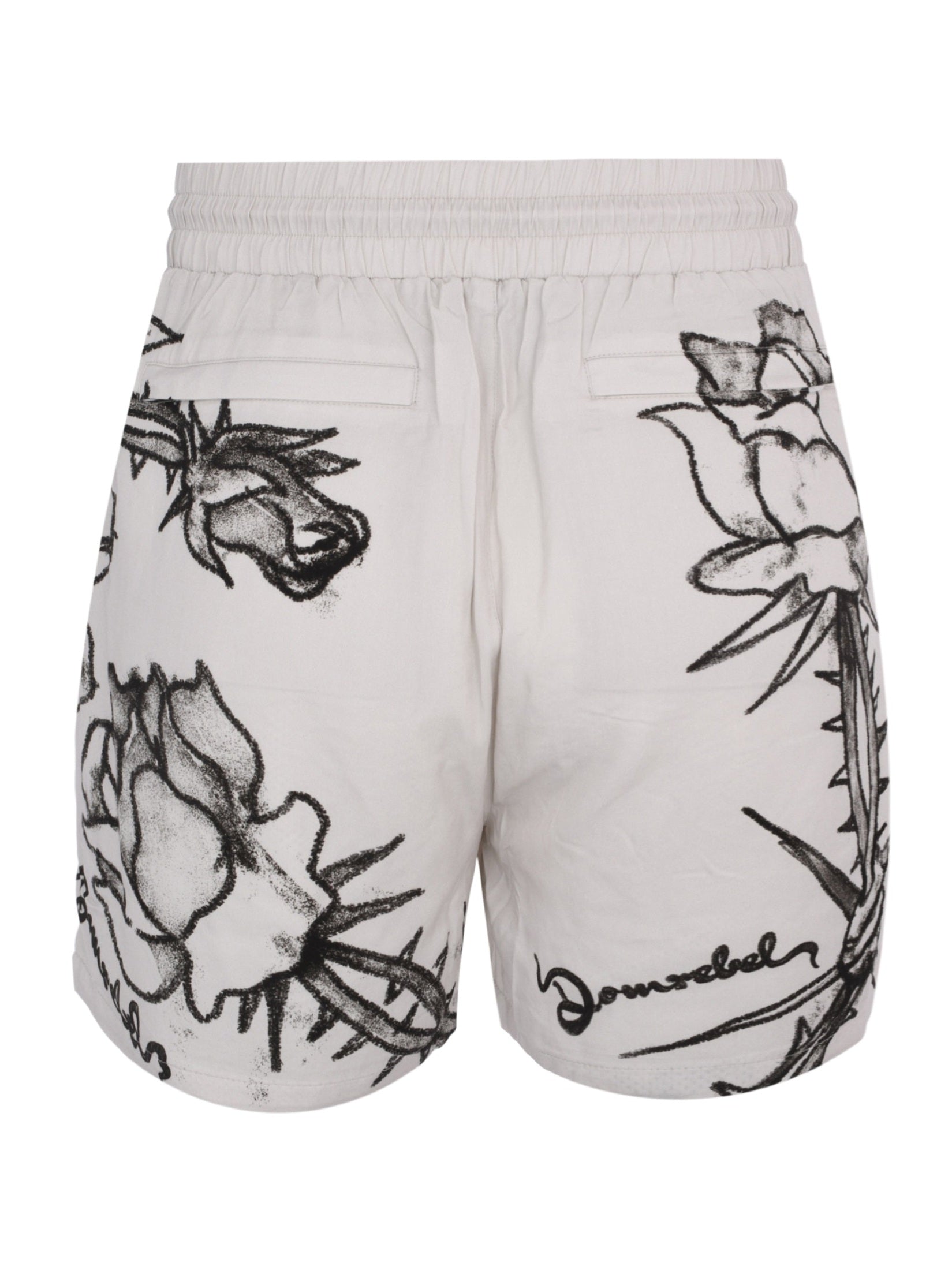 Inked shorts beige