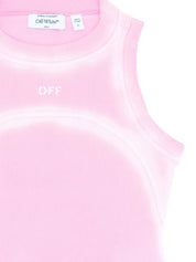 Spray off stamp rib round tan soft pink