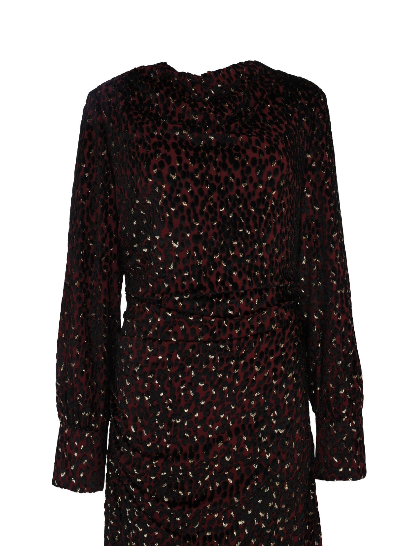 Ashby l/s draped midi dress