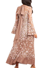 SYLVIA ROSE LONG SLEEVE ANKLE GOWN