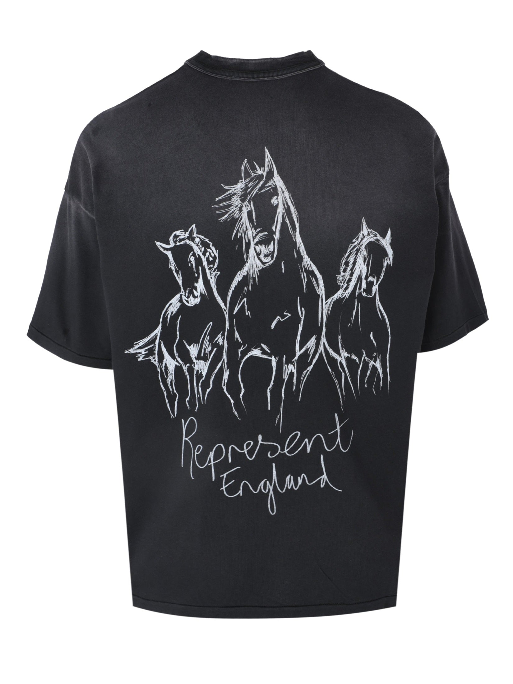 Hand drawn horses t-shirt