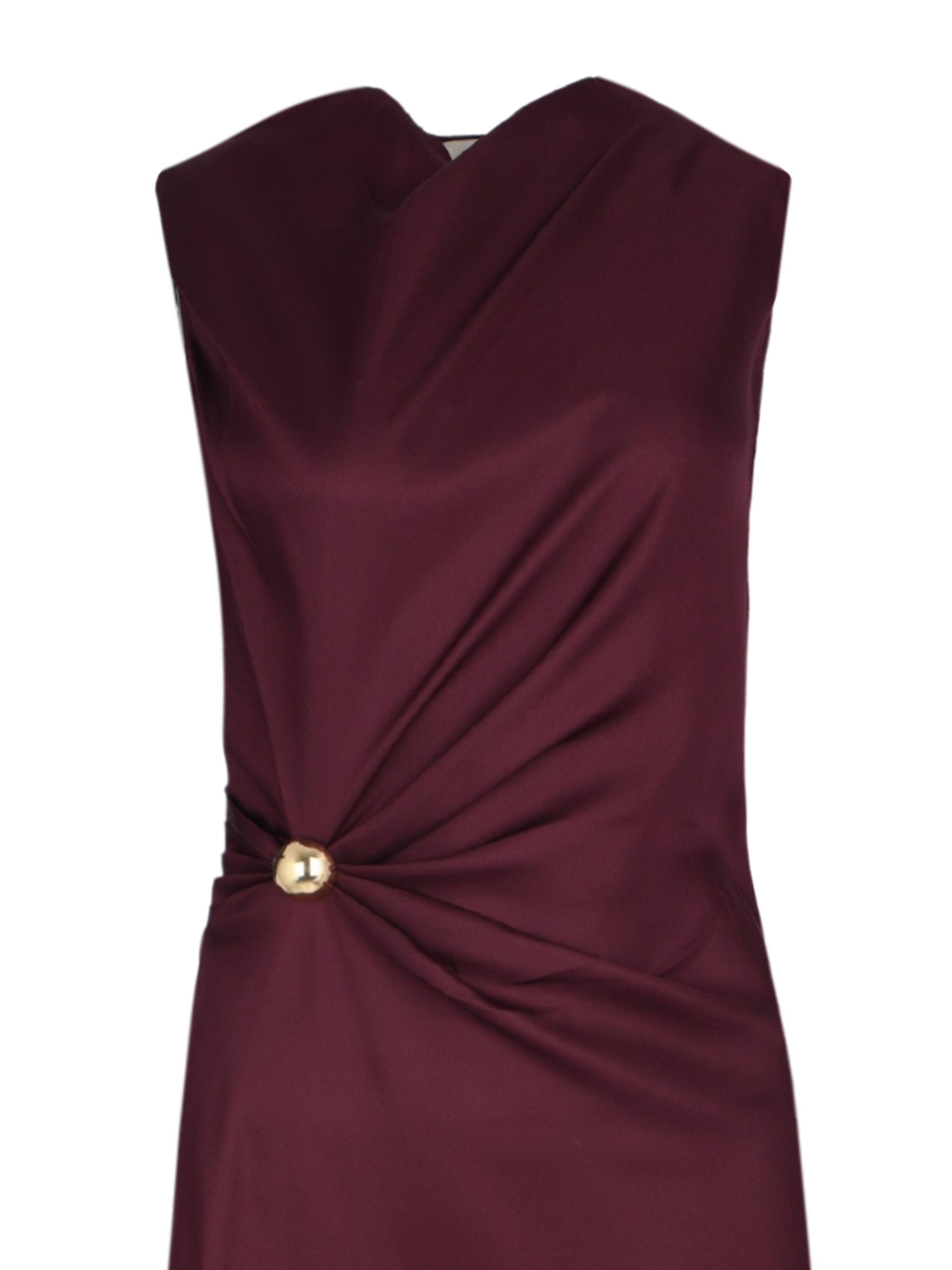 ROAN SLEEVELESS DRAPPED DRESS