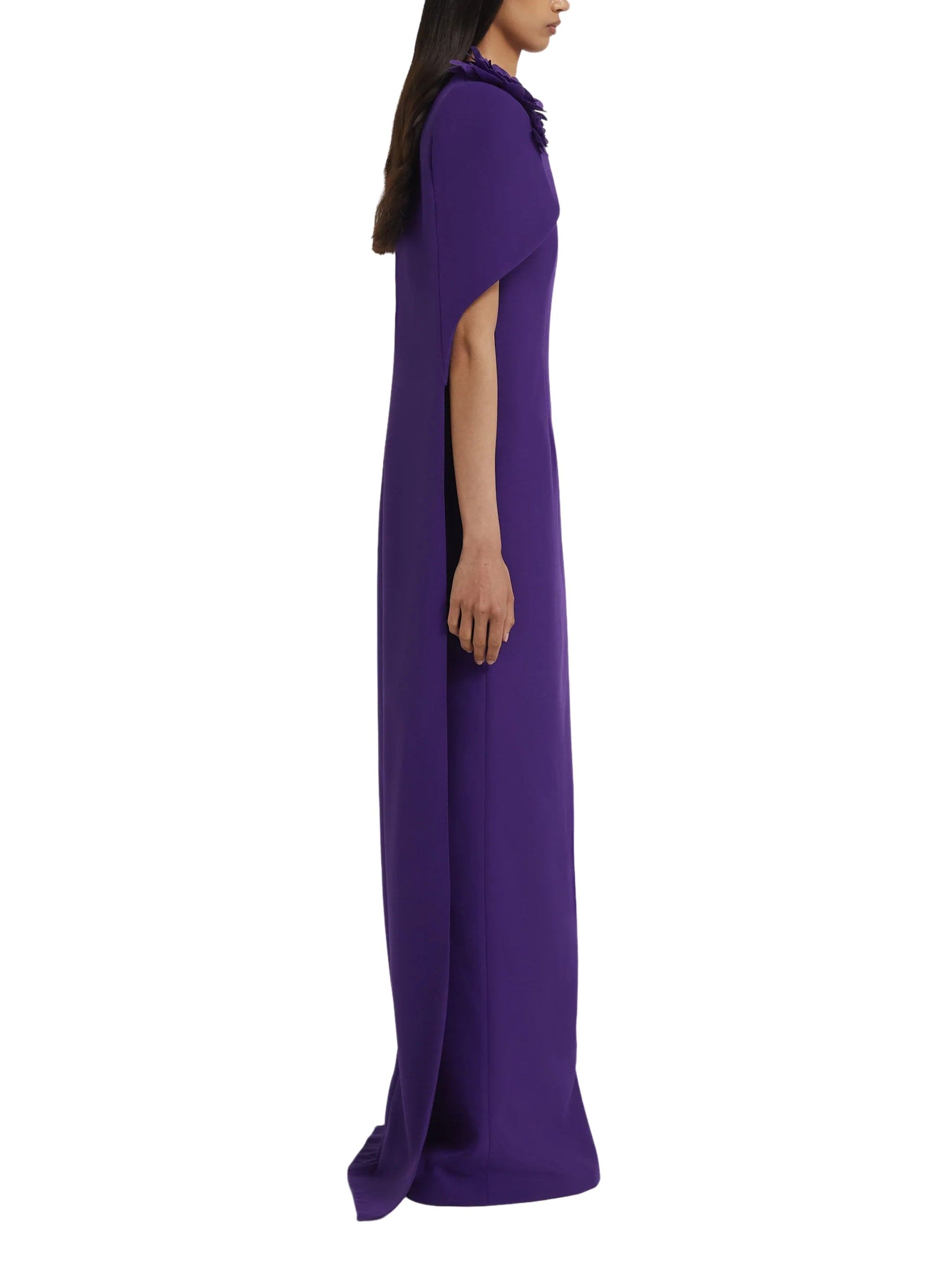 Lennox floral-appliqué maxi dress