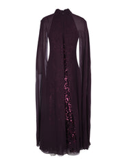 Chandelier cape ankle gown