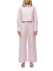 Renata cropped button down shirt