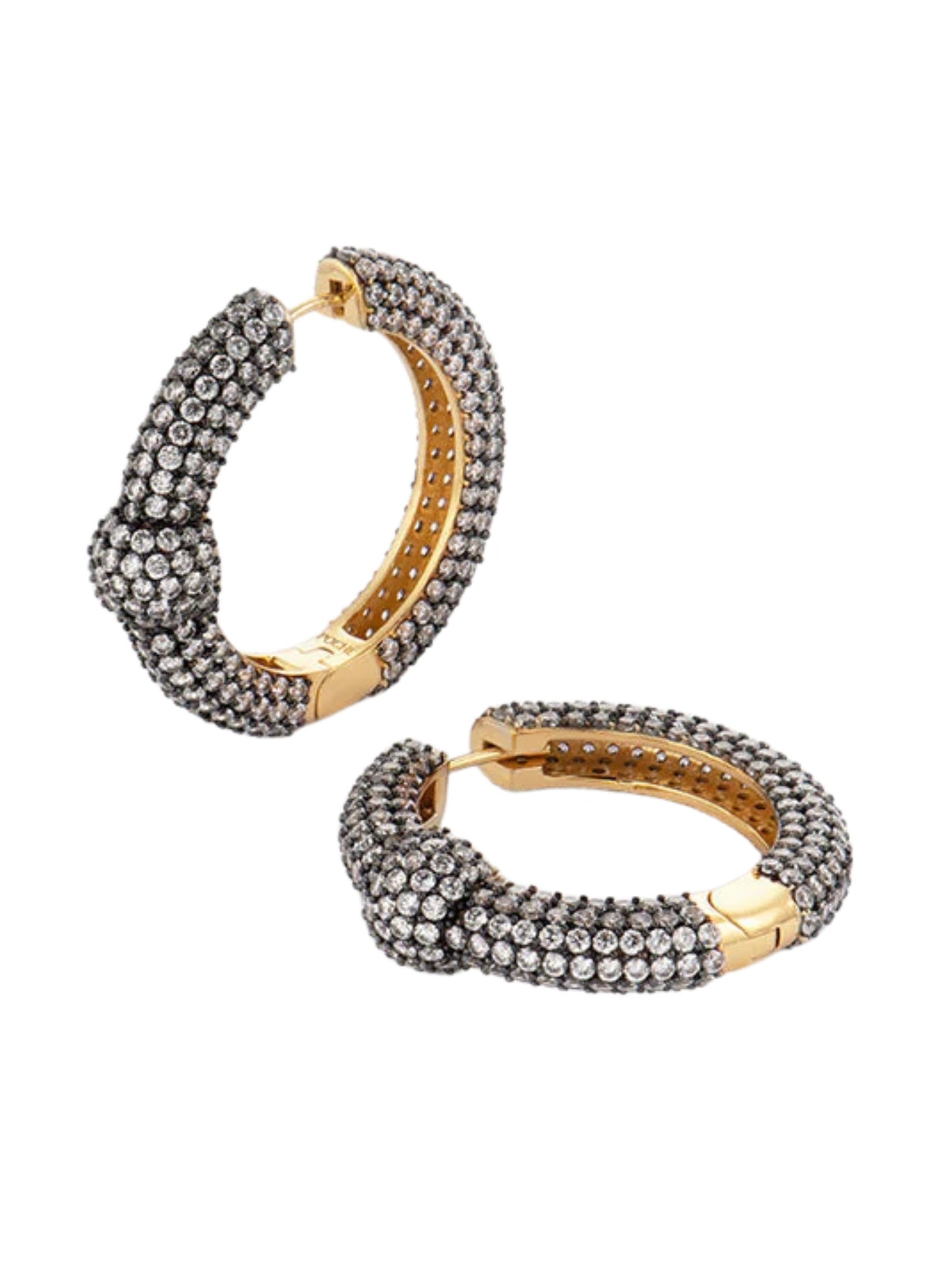 Crystal harmony hoops (large)