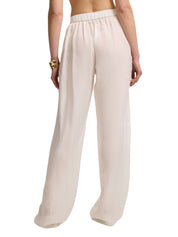 WIDE LEG CUPRO TROUSERS