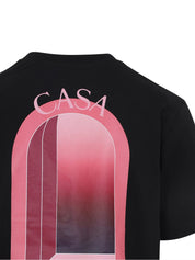 Black & Pink Arches Short Sleeve T?Shirt