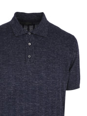 Cashemere silk hemp short sleeves polo
