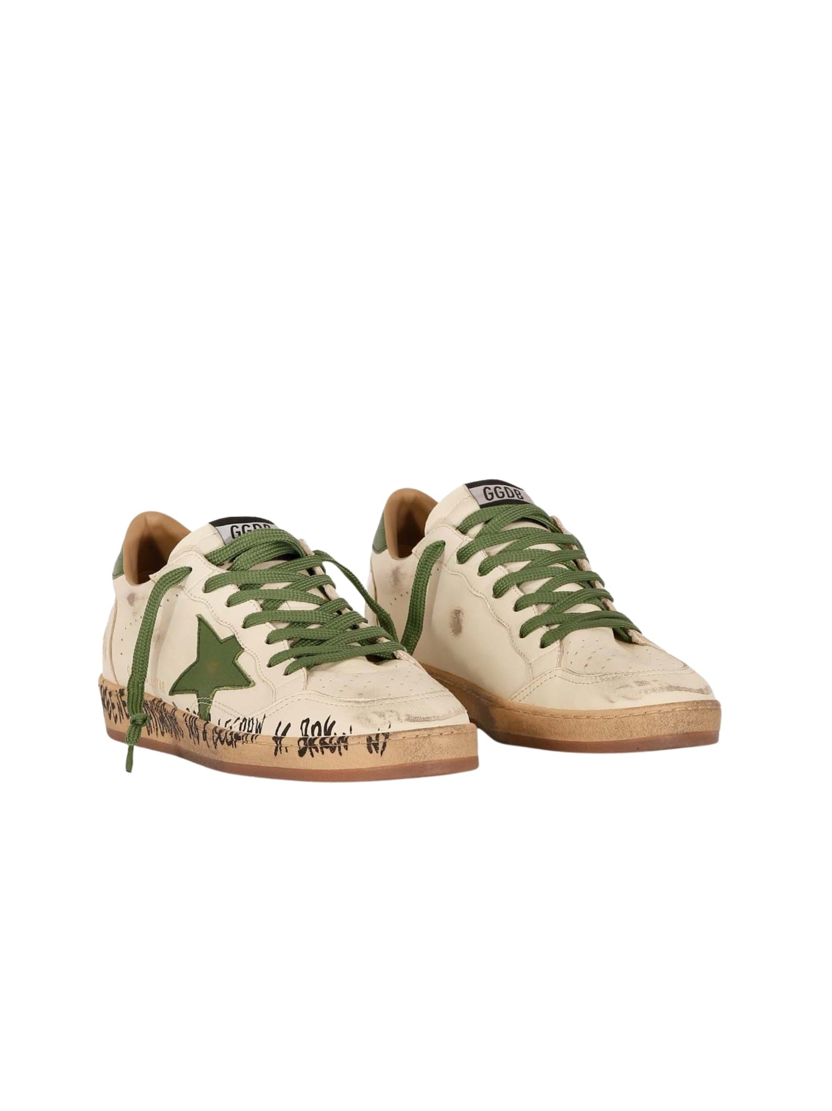 Ballstar nappa upper toe and spur leather star and heel