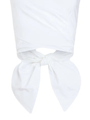Organic Cotton Sleeveless Draped Top