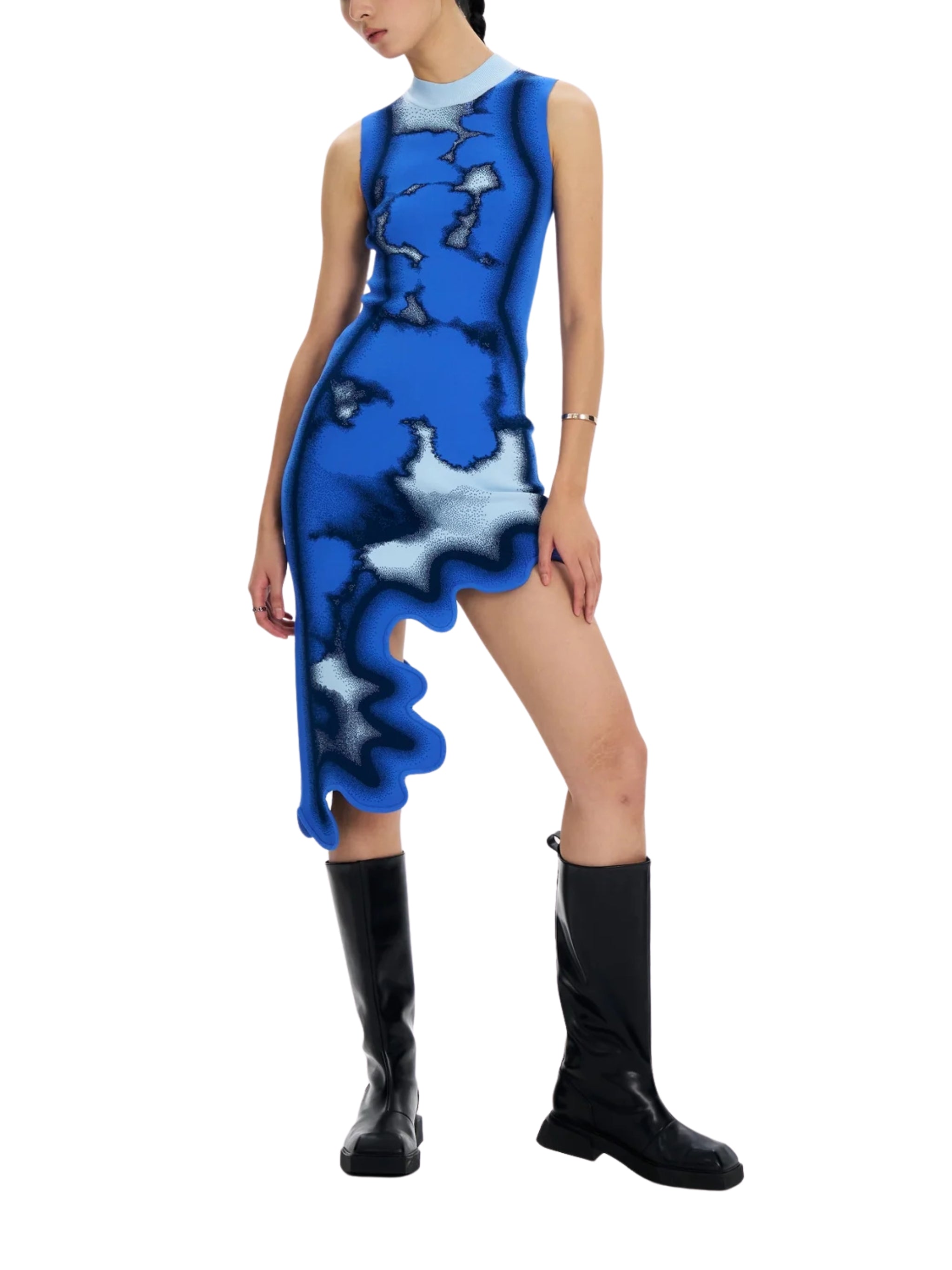 BROOKLYN TIE-DYE WAVY DRESS