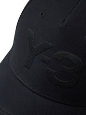 Y-3 LOGO CAP BLACK