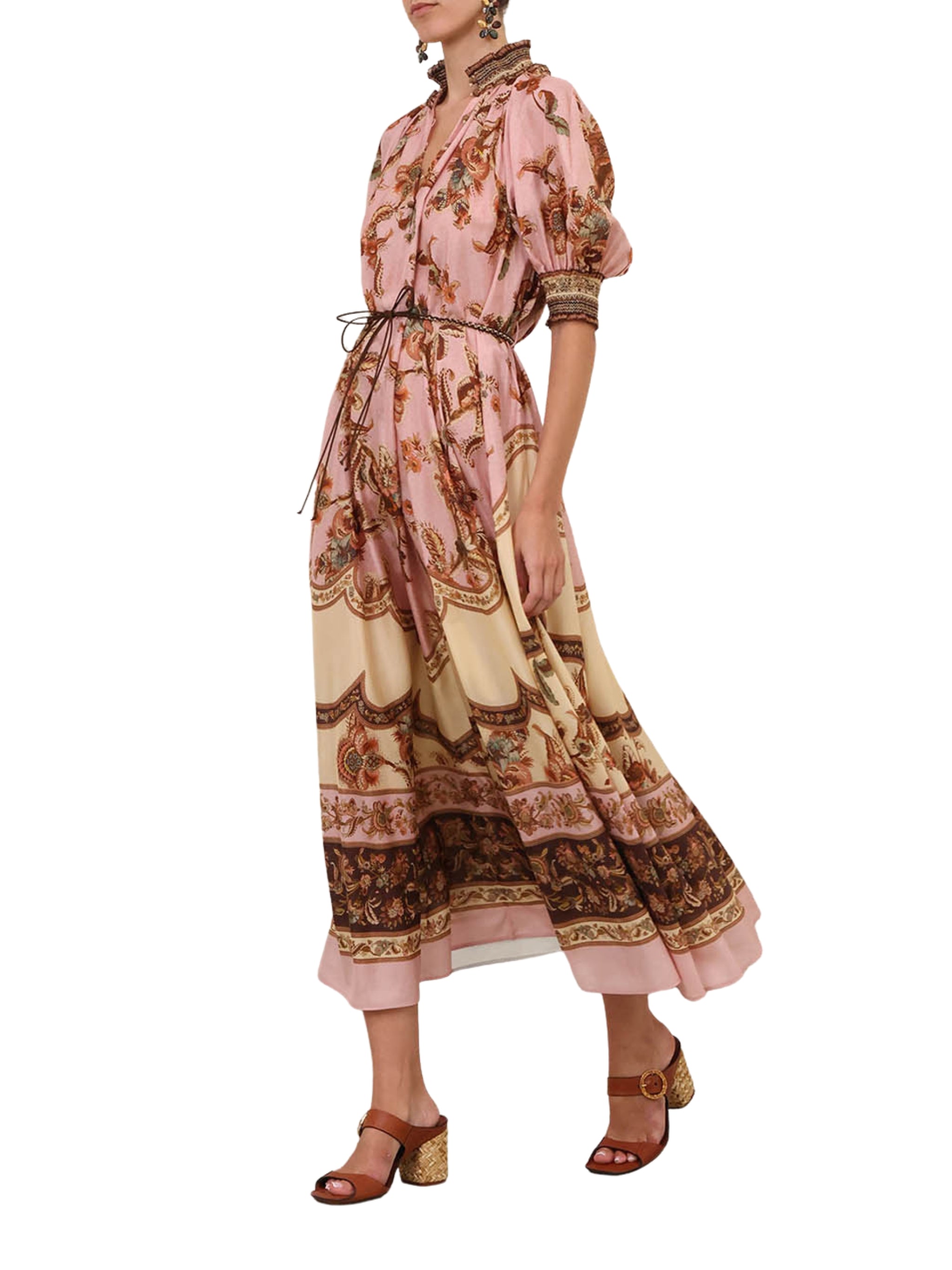 Aster billow maxi dress