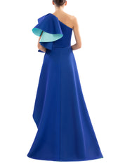 DOUBLE FACED SCUBA LONG DRESS