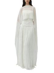 Genoa crinkle jersey cape