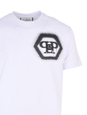 Round Neck T-Shirt Spray Hexagon