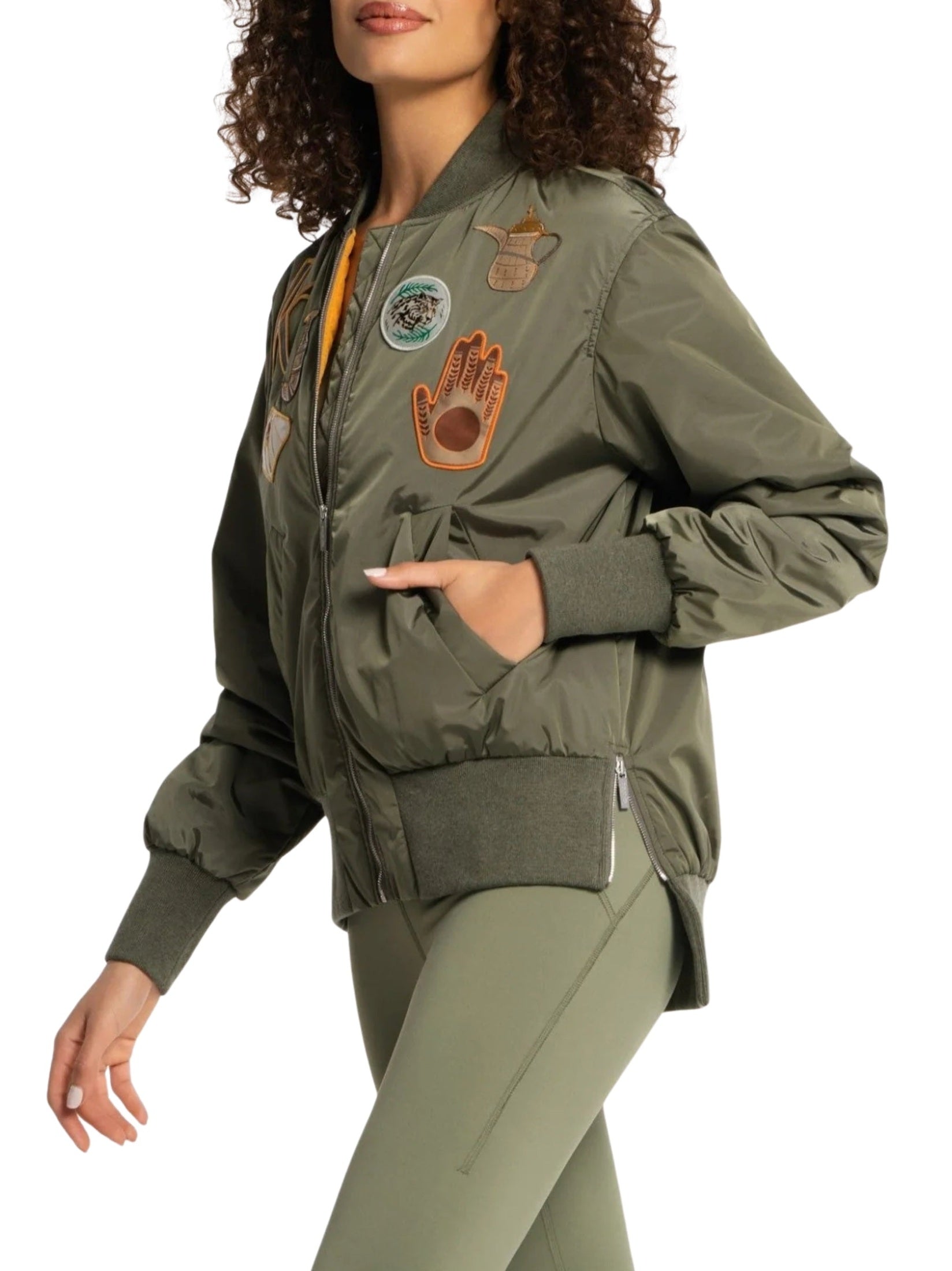 Badges bomber jacket