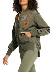 Badges bomber jacket