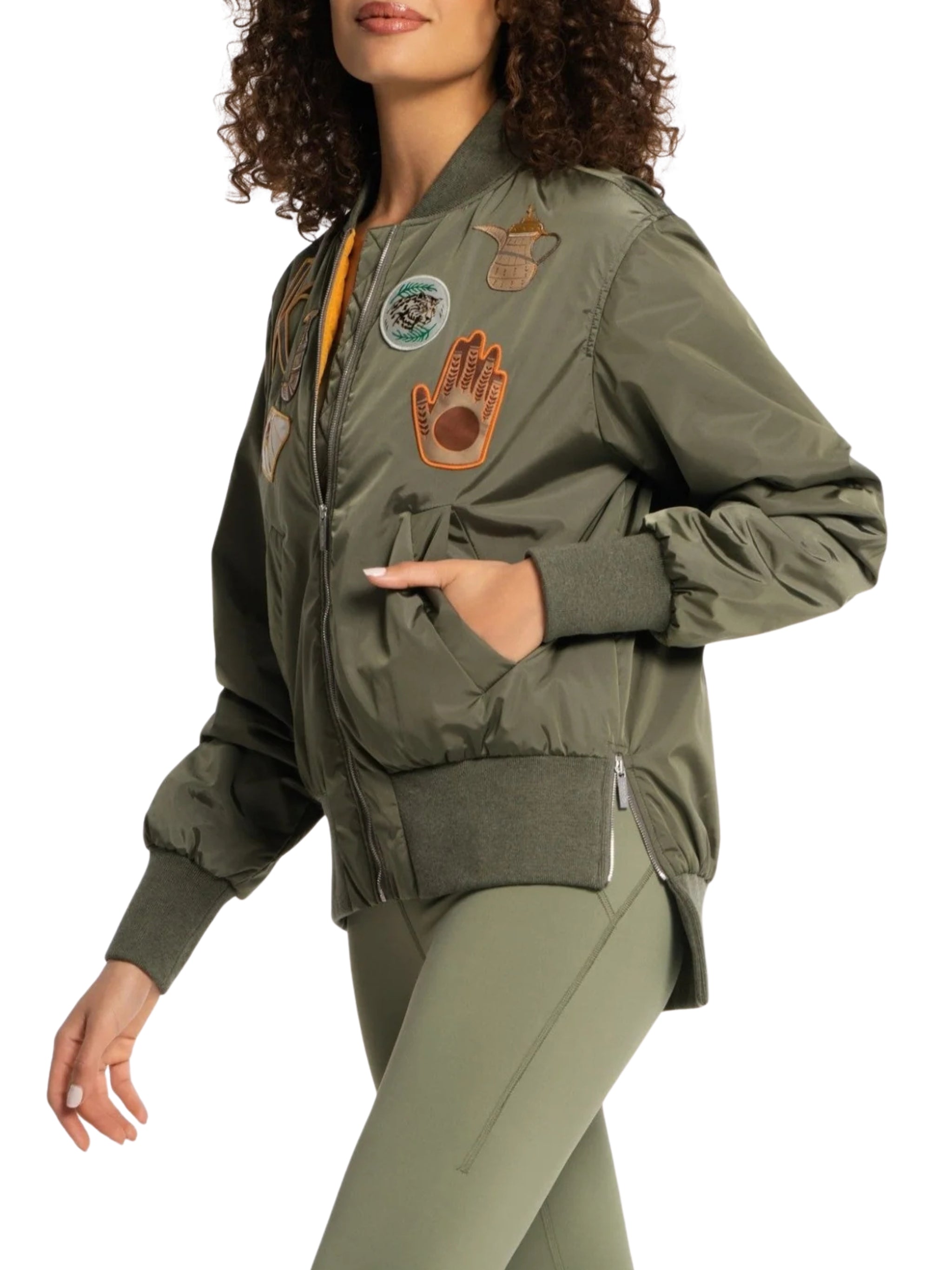 Badges bomber jacket