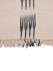 Peshtemal cotton ikat throw blanket
