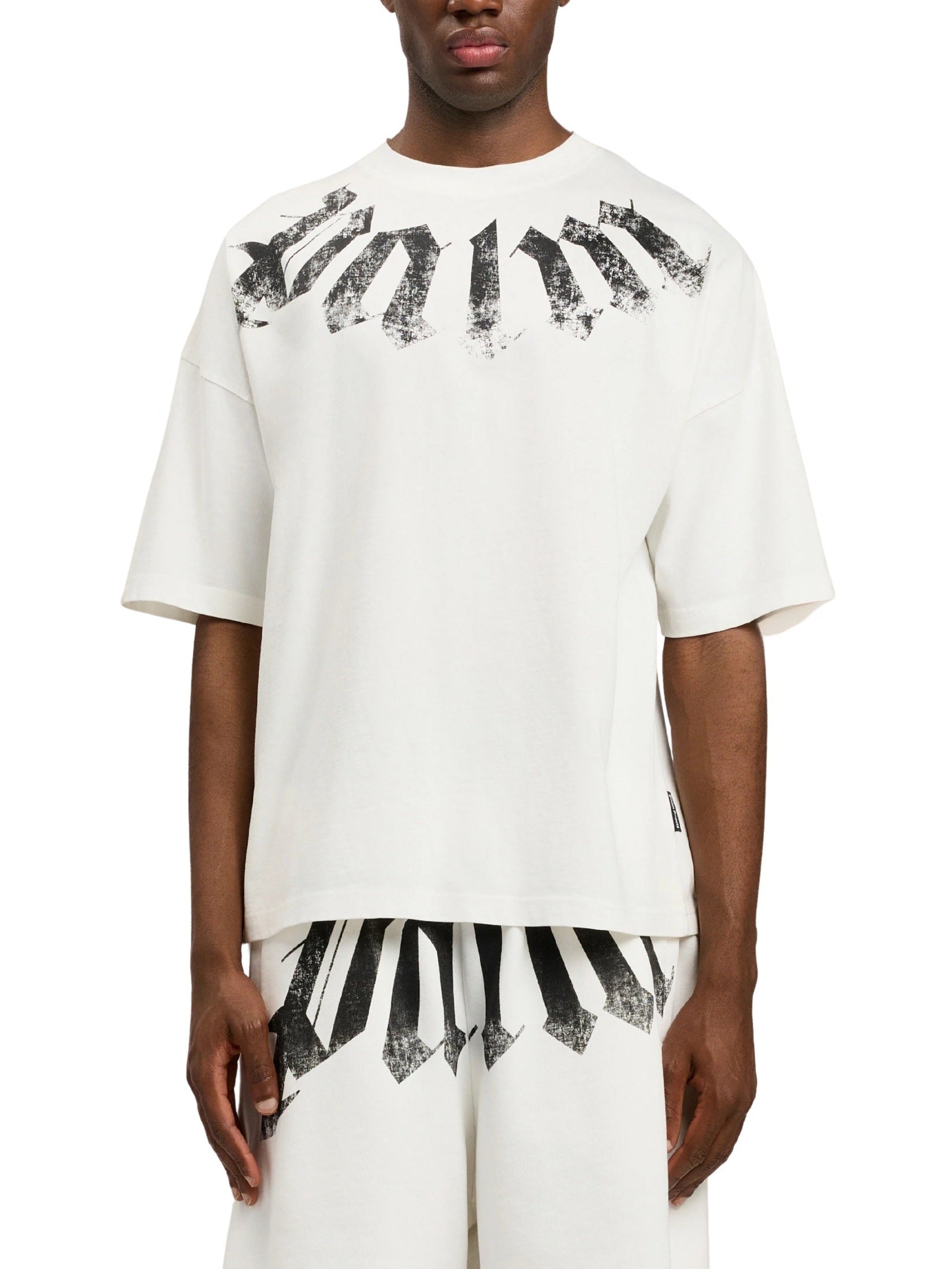 Big neck logo loose t-shirt