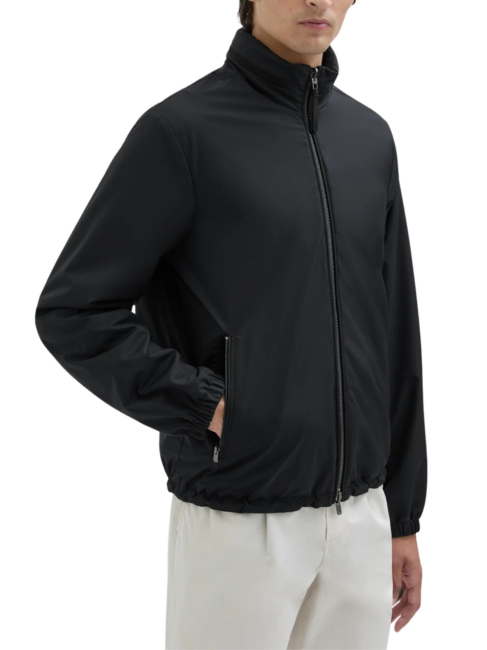 Caban jacket nylon tech twill