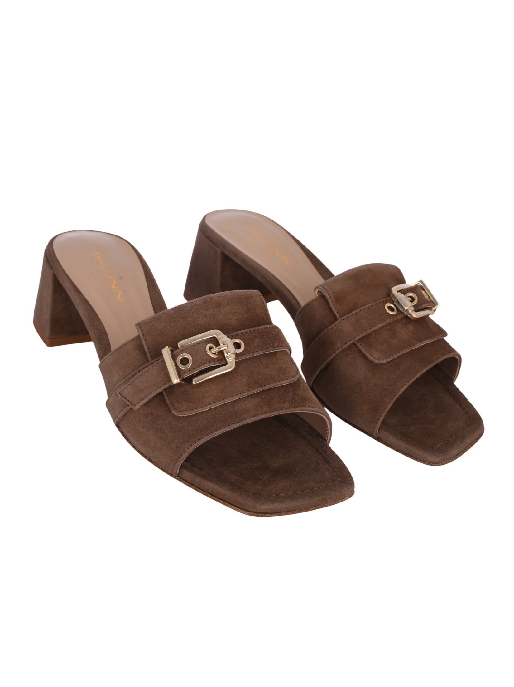 Mule suede taupe