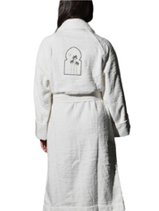 Medium unisex knee-length belted bathrobe – limited edition saudi national day embroidery