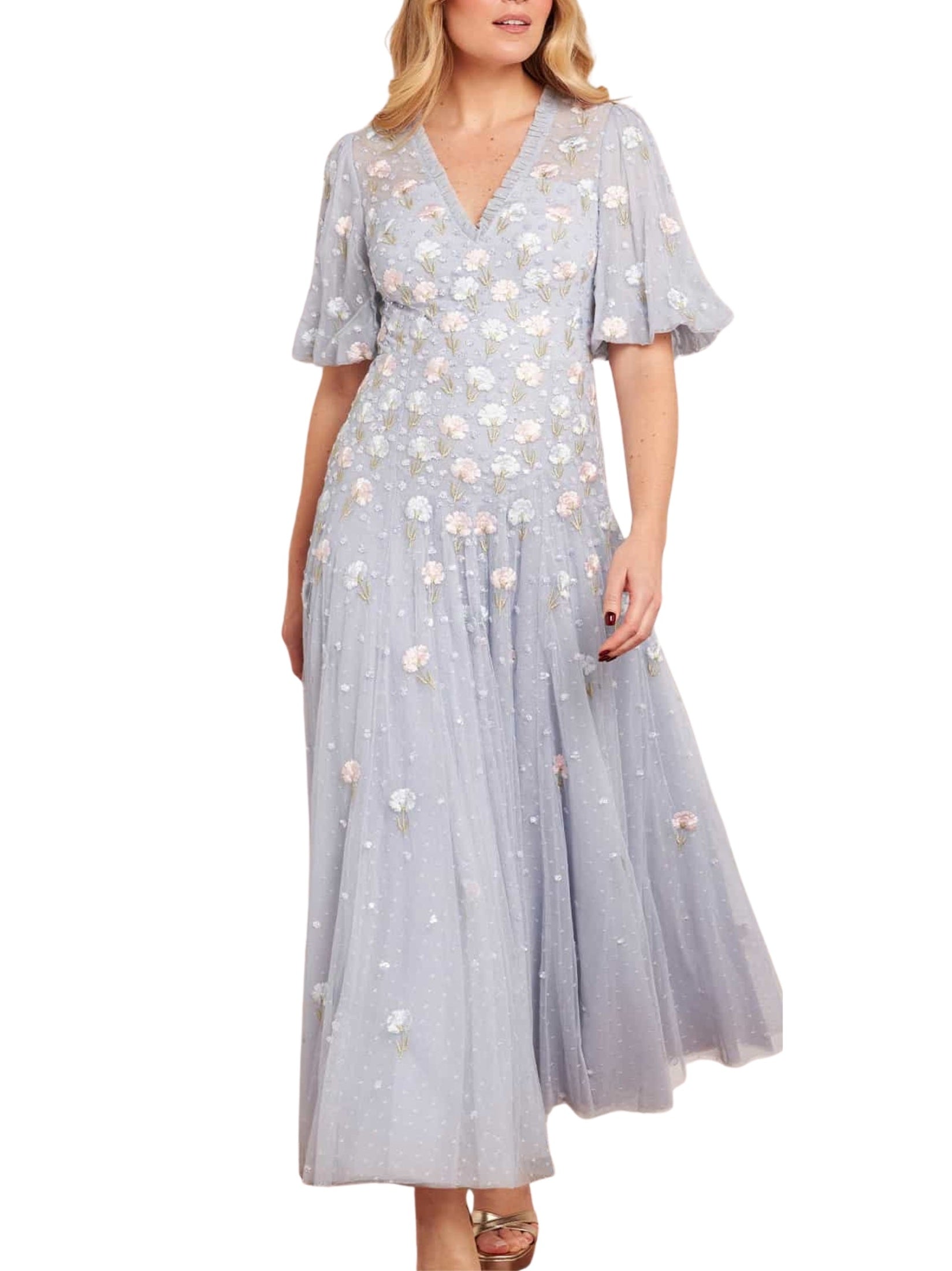 Dandelion ditsy ankle gown