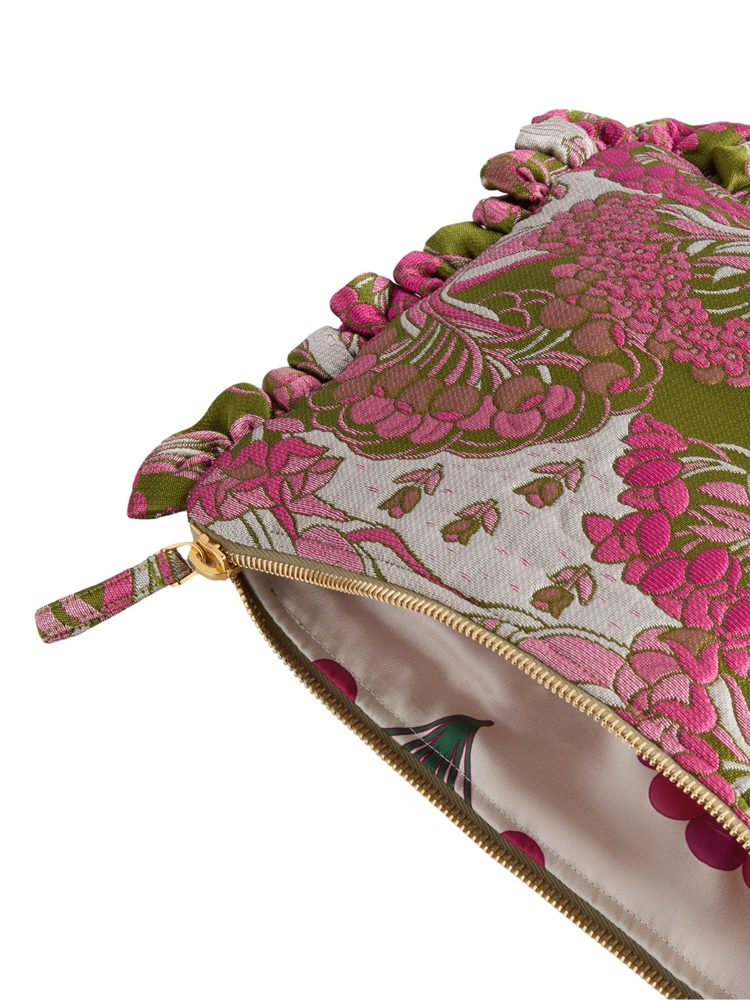 Hand pochette tulip jacquard