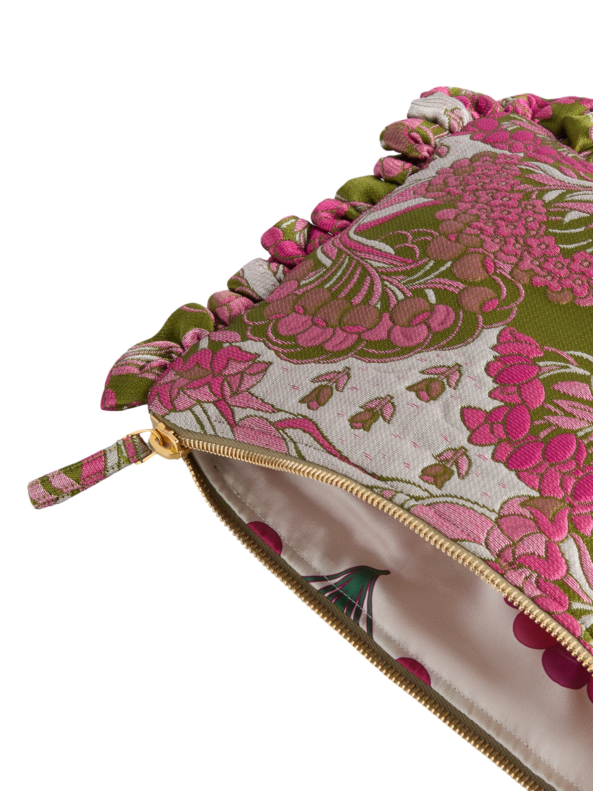Hand pochette tulip jacquard