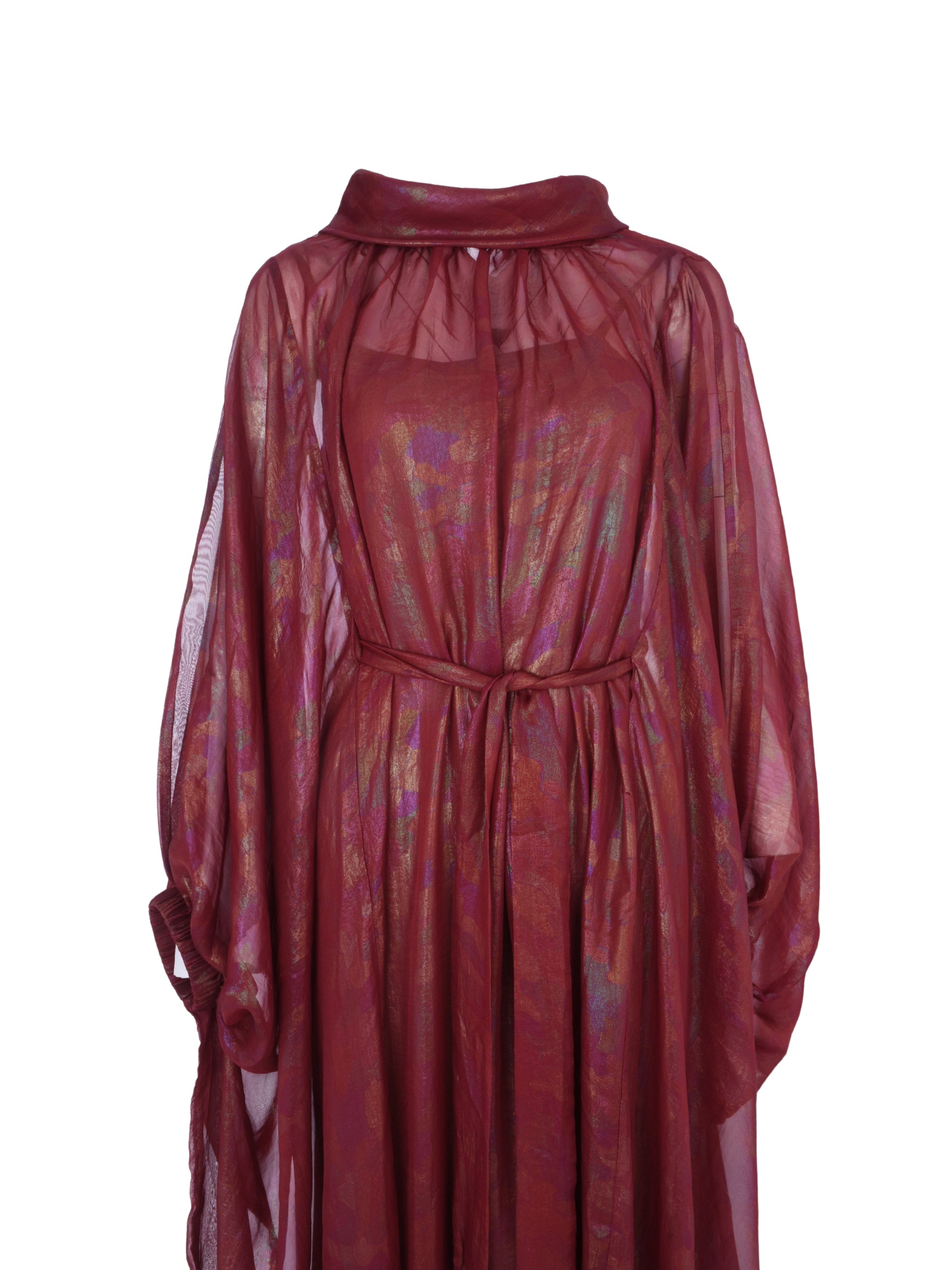 قفطان زهرة أحمر.