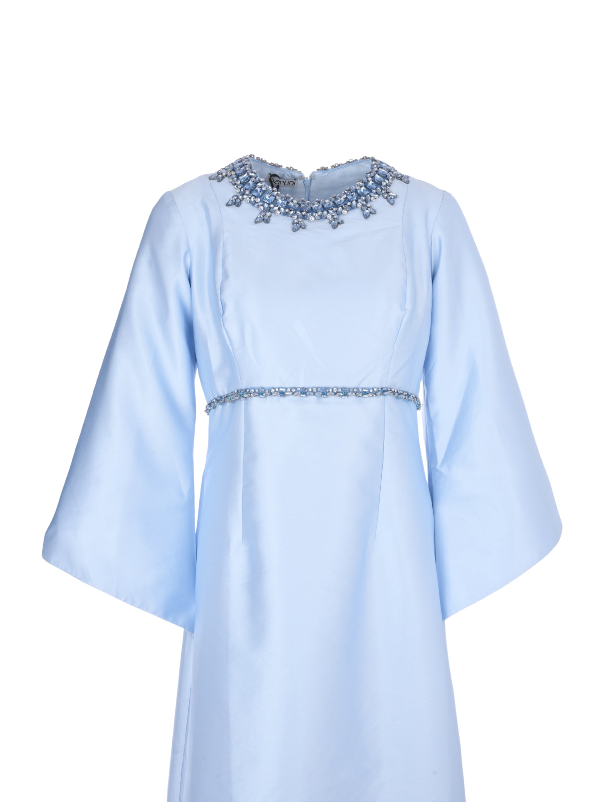 فستان صحارى أزرق.