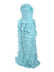 LAYERED ORGANZA LONG DRESS