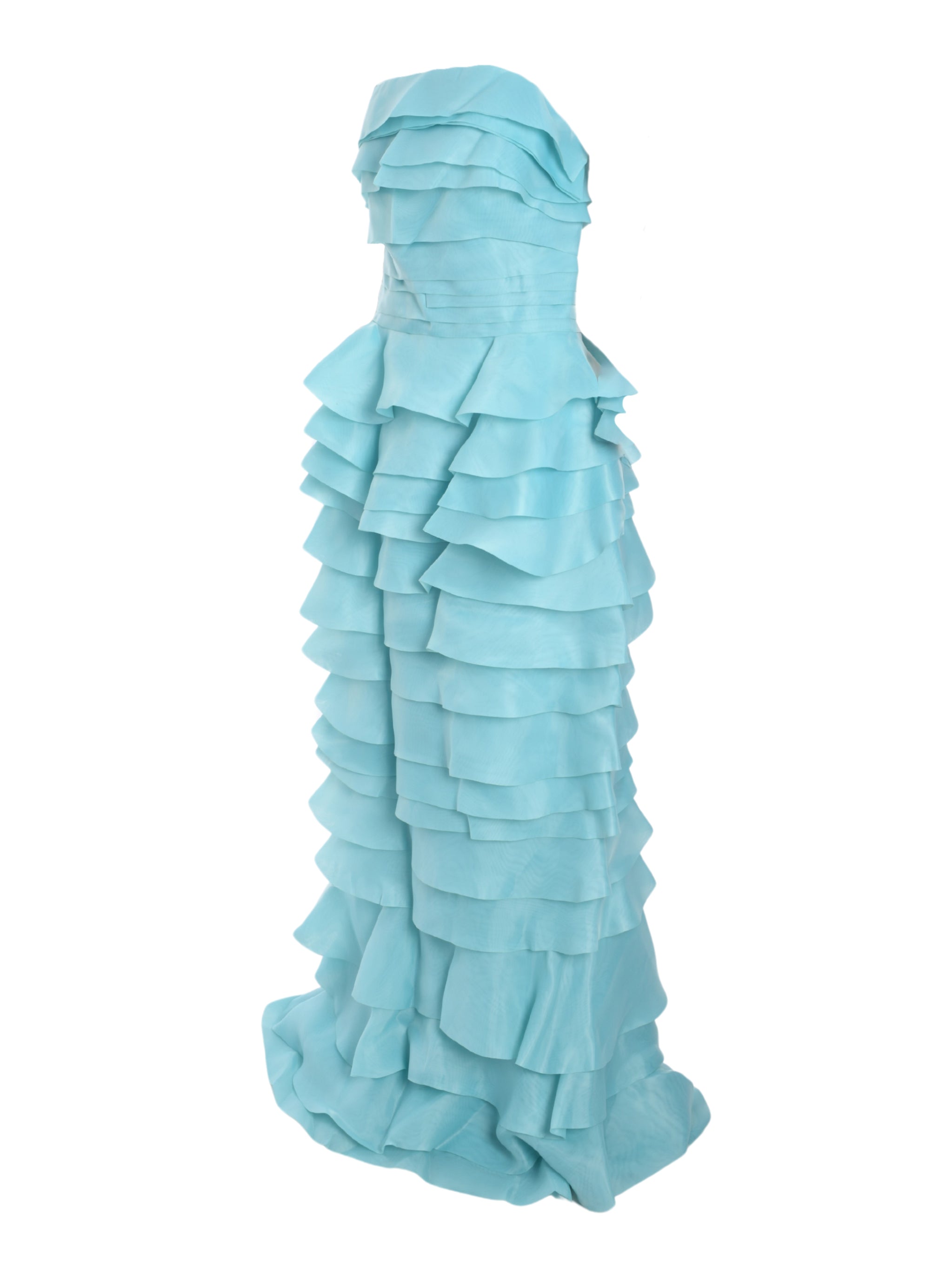 LAYERED ORGANZA LONG DRESS
