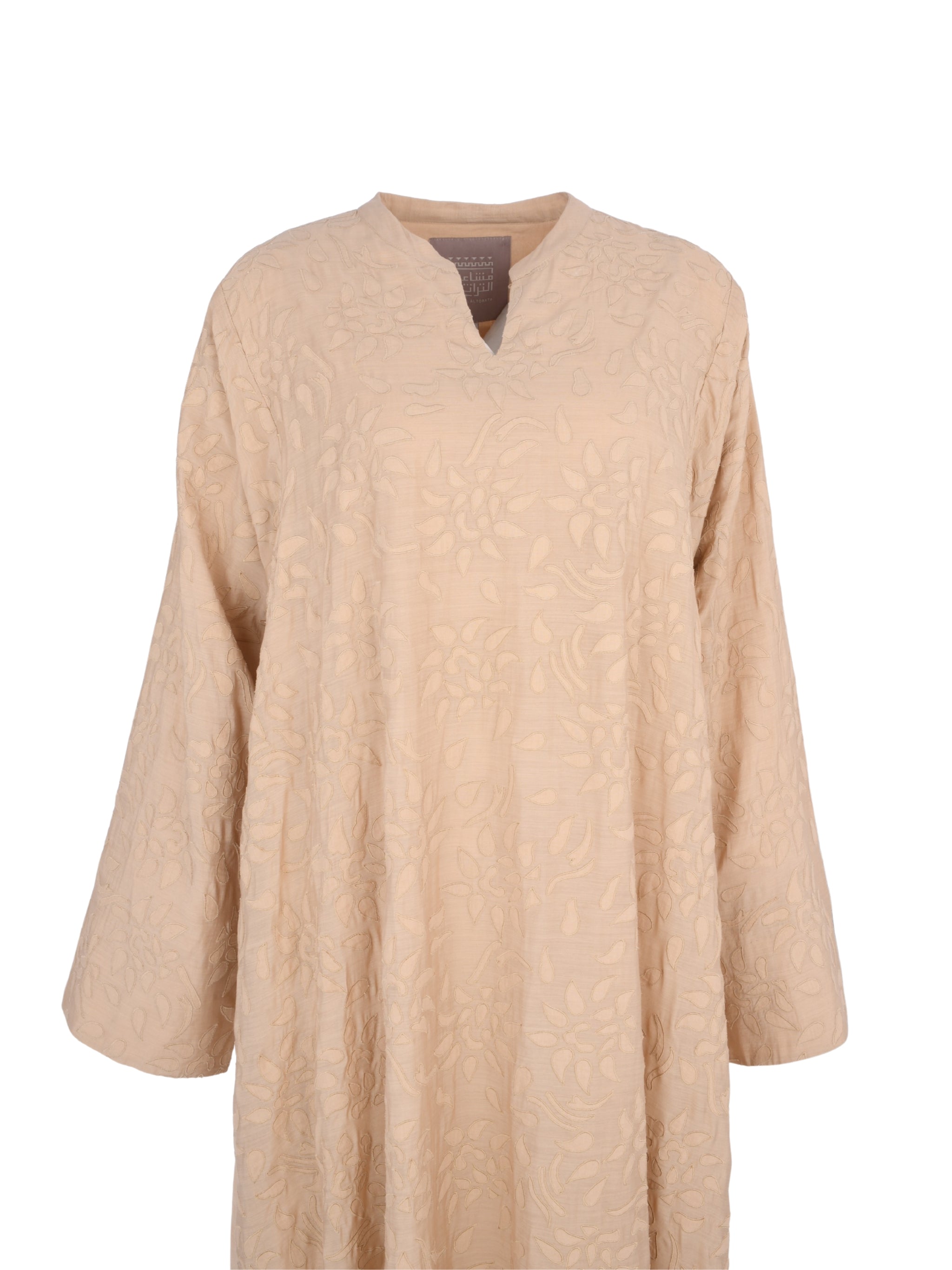 A line silk kaftan