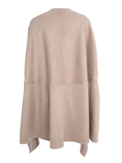 CASHMERE DOUBLE CAPE WITH PEPITA DETAIL