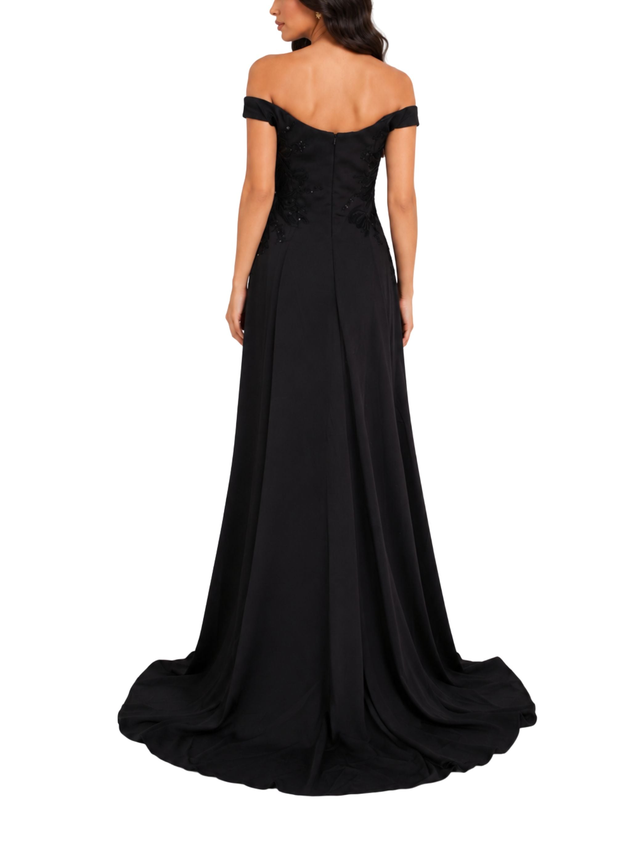 Embellished Off-Shoulder Dress