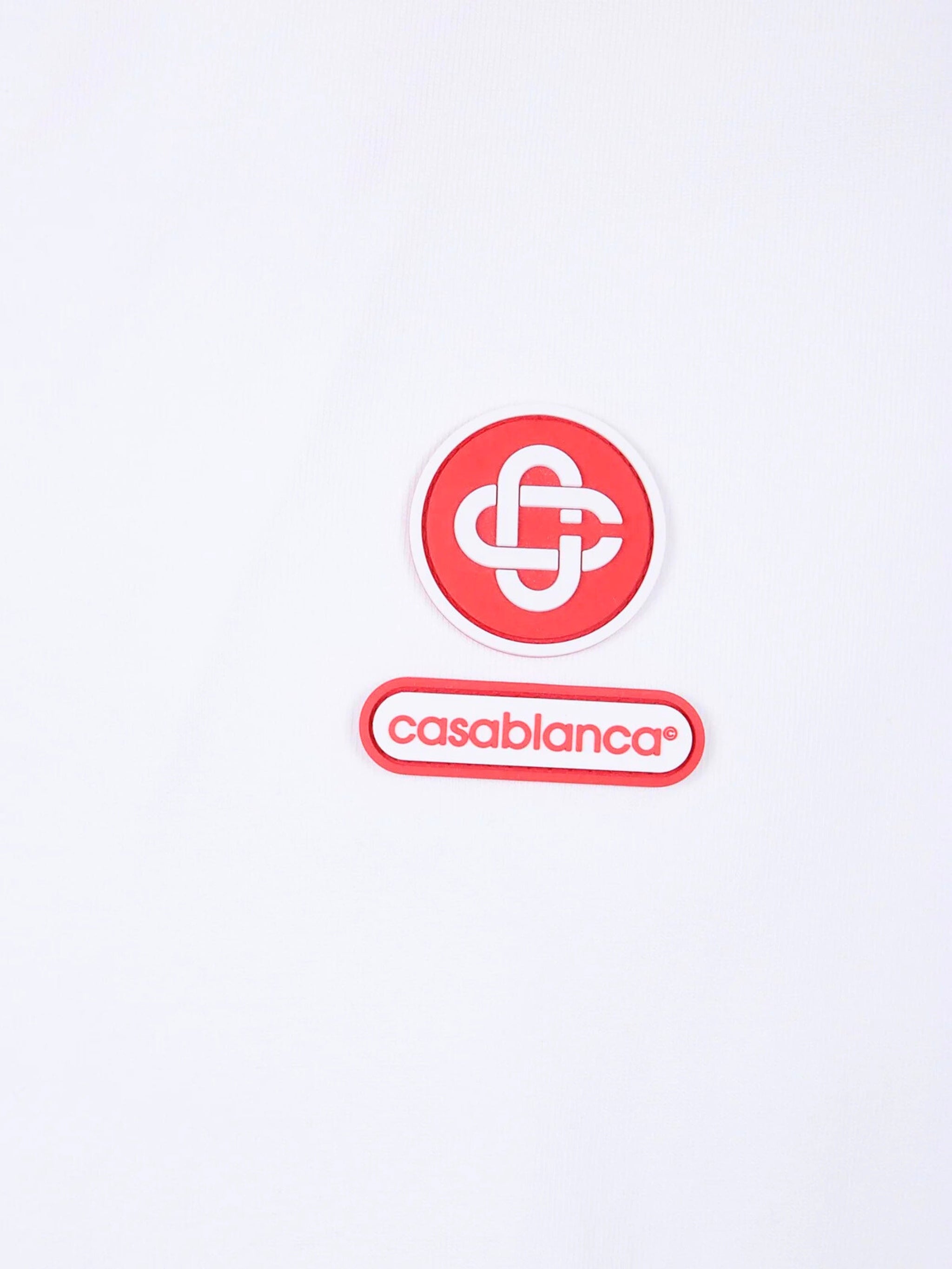 CASABLANCA LOGO PATCH OVERSIZED T-SHIRT