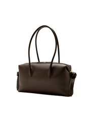 BRIOCHE DUFFLE ESPRESSO PEBBLE GRAINED LEATHER