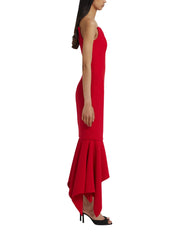 Tegan Midi Dress in Crimson