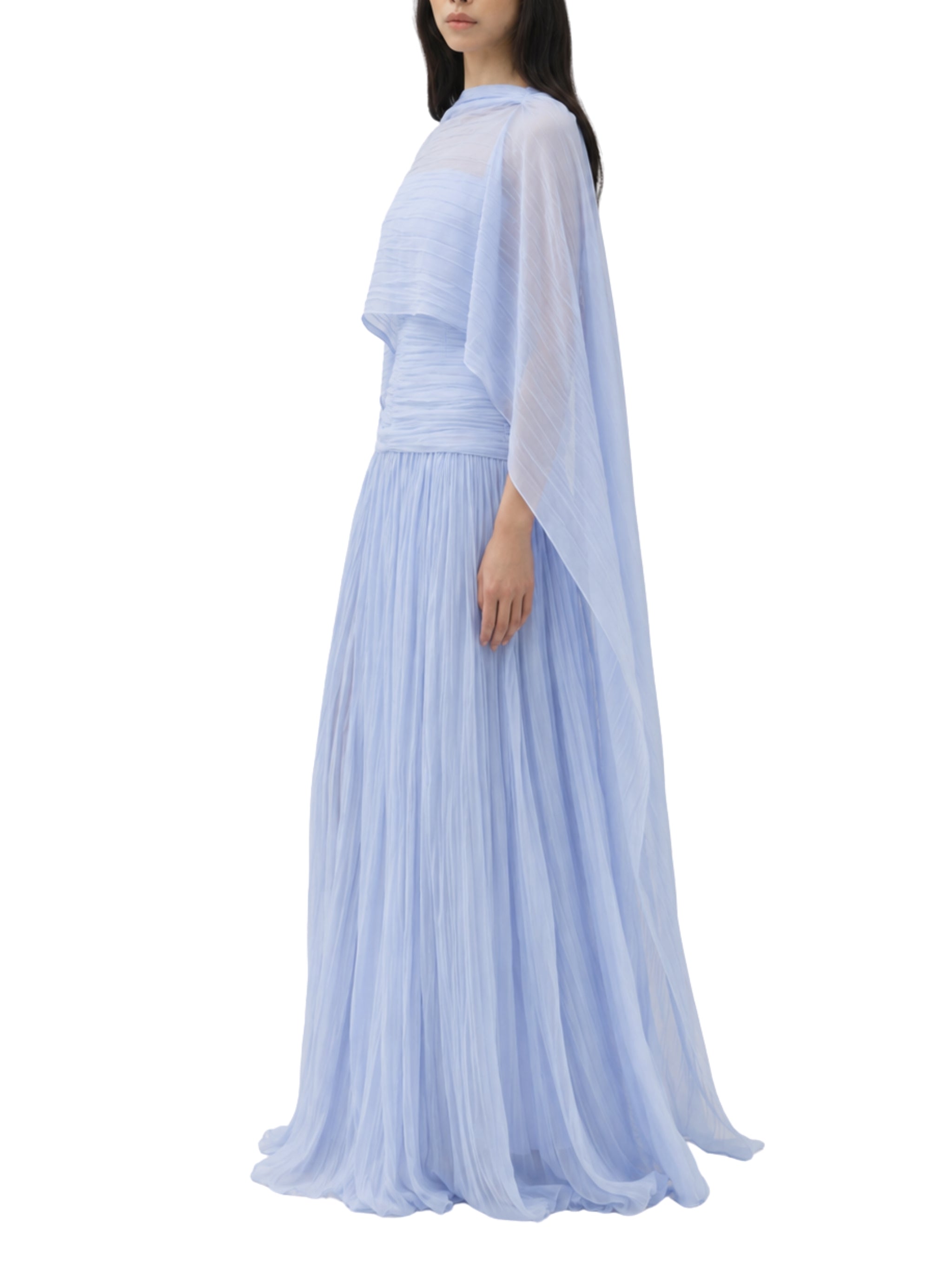 Genoa sheer jersey cape