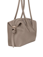 BRIOCHE DUFFLE TAUPE PEBBLE GRAINED LEATHER