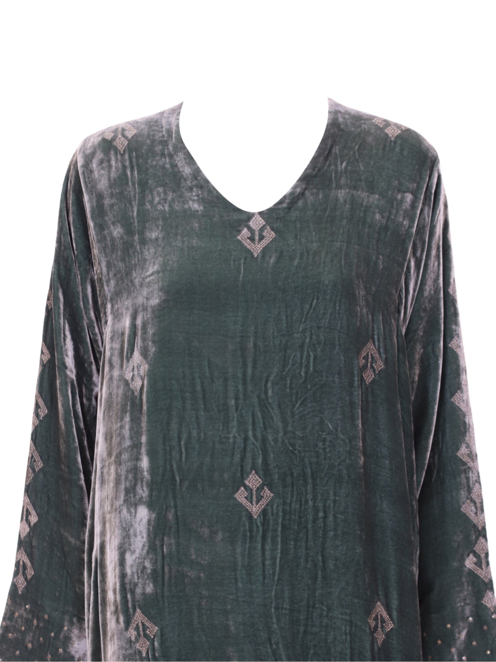 Velvet a line kaftan