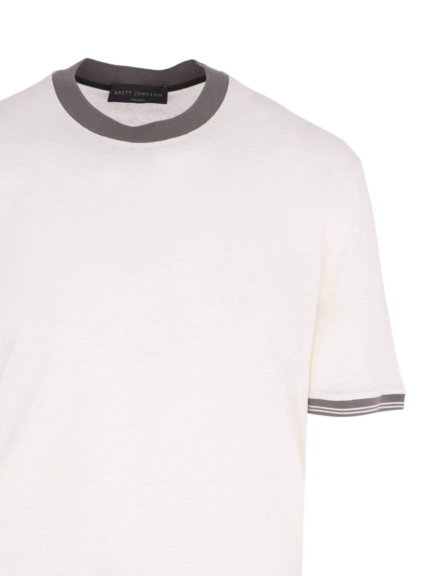 Linen silk short sleeves roundneck