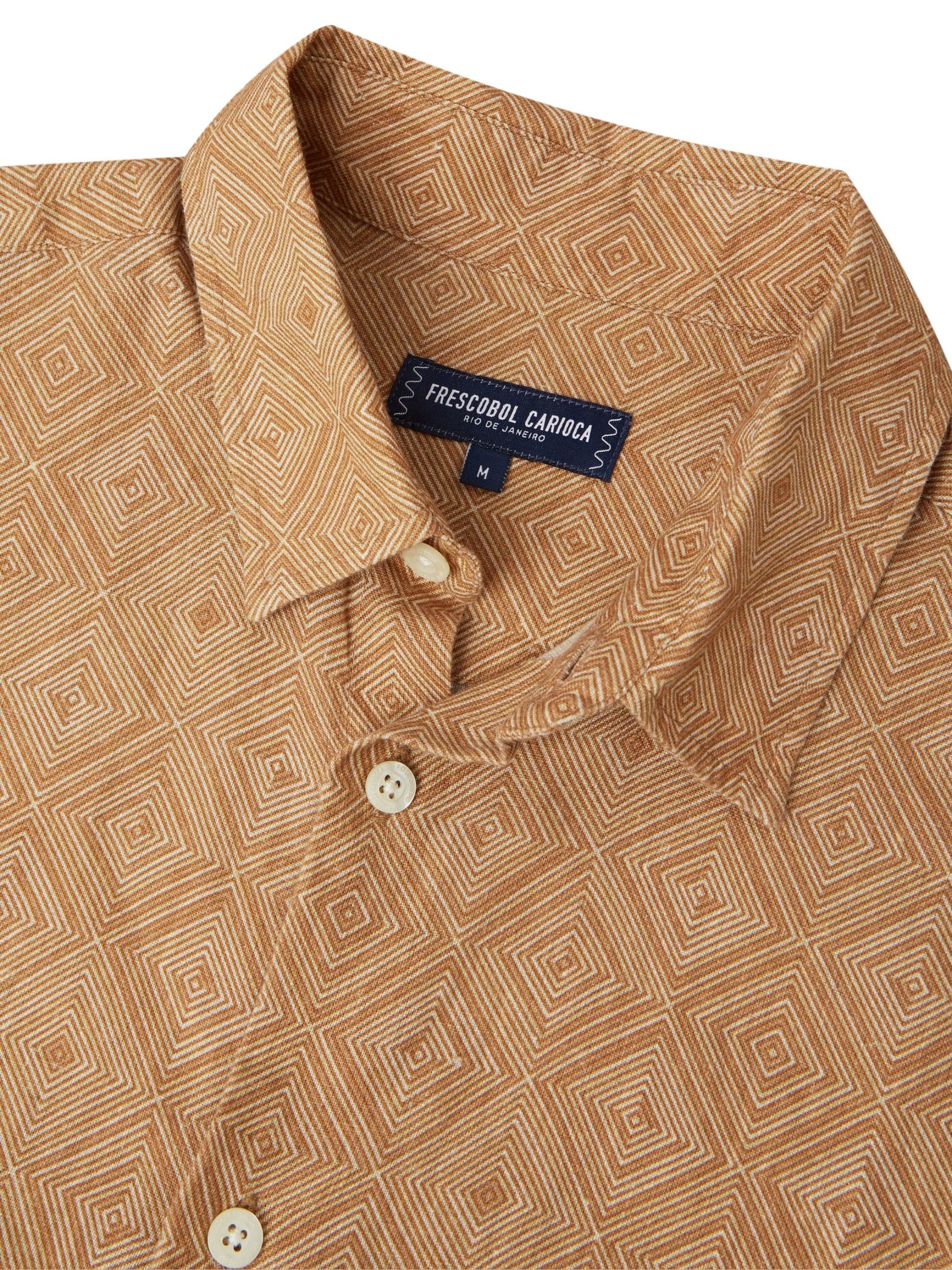 Castro linen shirt s/s angra madeira print
