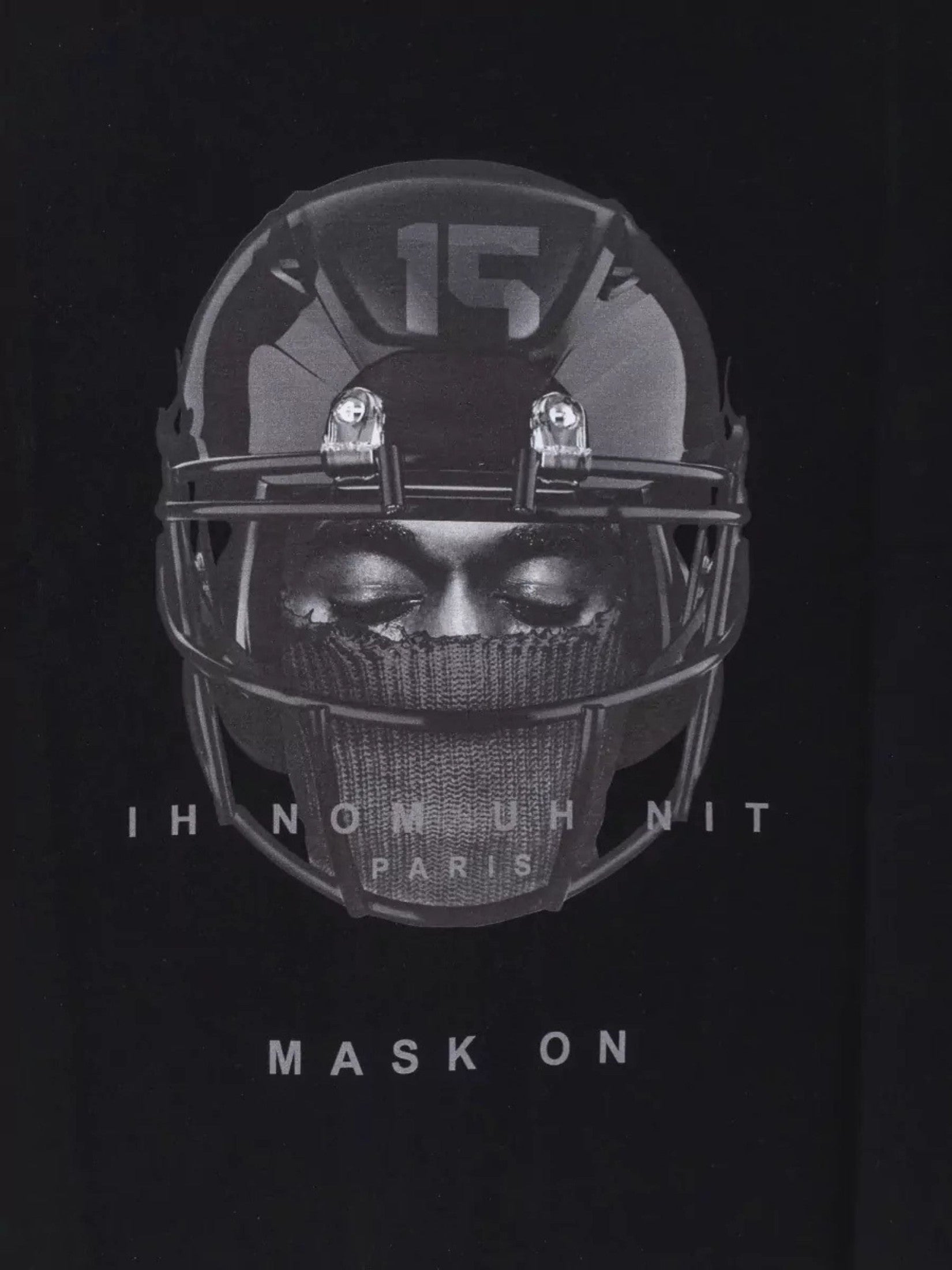 T-shirt nfl helmet on front